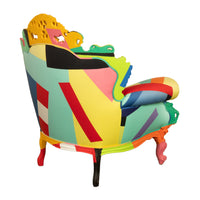 Italian Postmodern Proust Geometrica Armchair Alessandro Mendini by Cappellini