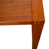 Mid Century Modern Danish Teak Desk Skovby Møbelfabrik 55" Wide Signed 1970