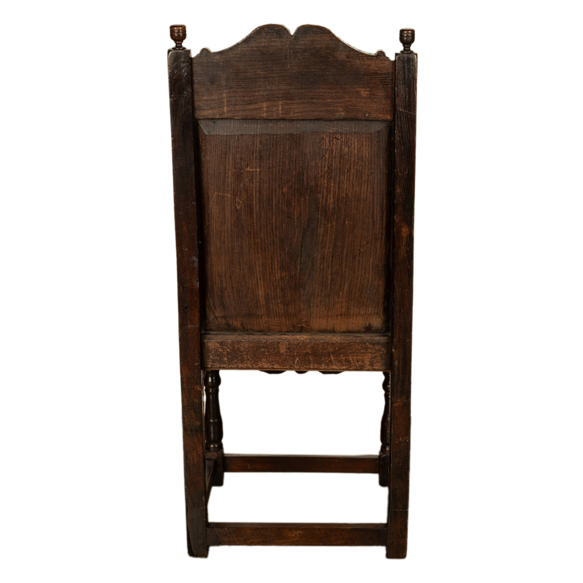 Antique 18th English Century Georgian Carved Oak Wainscot Chair Yorkshire 1720