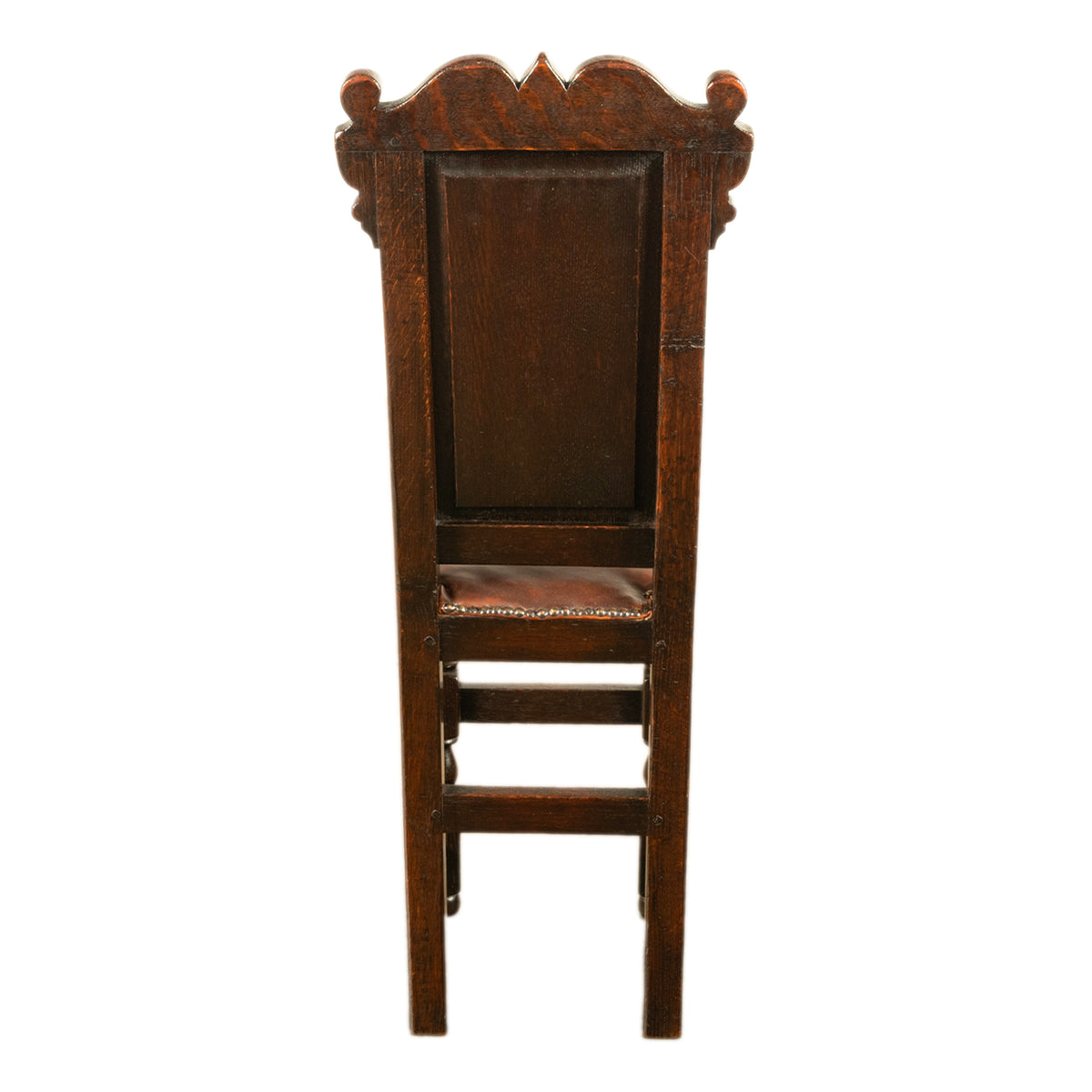 Antique 17th Century William & Mary Carved Oak Child's Wainscot Chair Yorks 1690