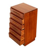 Mid Century Modern G Plan Teak Tall Dresser Chest of Six Drawers Fresco 1966