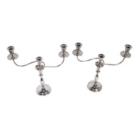 Antique Sterling Silver Set Six Candelarbra Candlesticks Ellis & Co London 1925