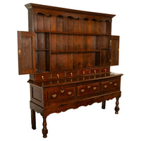 Antique 18th Century Georgian Oak Welsh Dresser Plate Rack Server Sideboard 1780