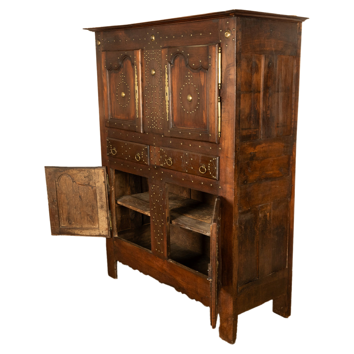 18th Century French Brittany Chestnut Cabinet, circa 1720