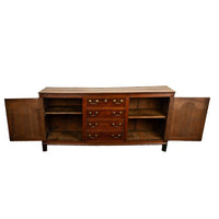 Antique 18th Century Georgian Country Oak Dresser Base Server 4 Drawers 1790
