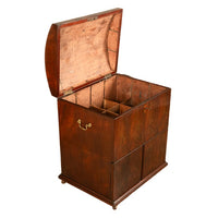 Antique Georgian Mahogany Domed Top Wine Liquor Cellarette Cabinet Box 1780