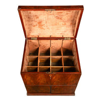 Antique Georgian Mahogany Domed Top Wine Liquor Cellarette Cabinet Box 1780