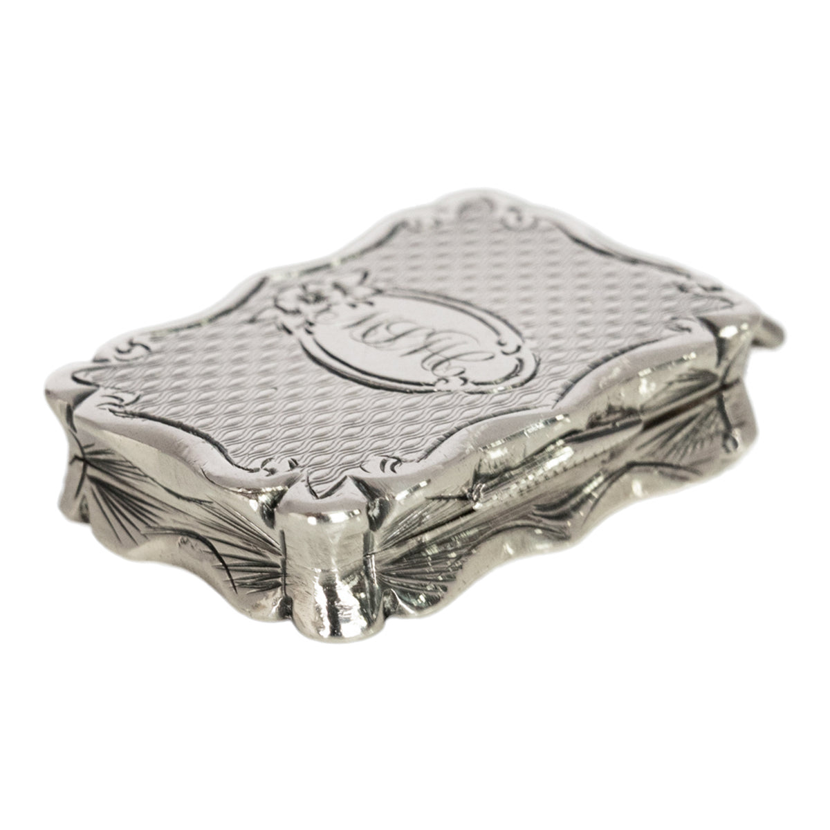 Antique Sterling Silver Miniature Vinaigrette Locket James Fenton Birmingham