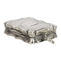 Antique Sterling Silver Miniature Vinaigrette Locket James Fenton Birmingham