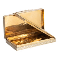 Antique Sterling Silver Gilt Engraved Vinaigrette Birmingham Gervase Wheeler