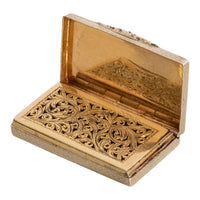 Antique Sterling Silver Gilt Engraved Vinaigrette Birmingham Gervase Wheeler