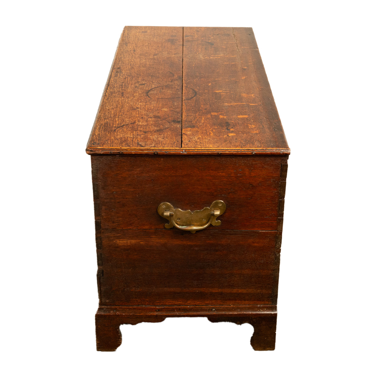 Antique George III Georgian Oak Dovetailed Mule Chest Coffer Drawers 1760