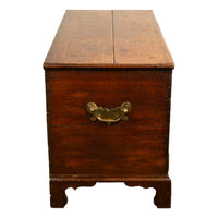 Antique George III Georgian Oak Dovetailed Mule Chest Coffer Drawers 1760