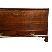 Antique George III Georgian Oak Dovetailed Mule Chest Coffer Drawers 1760
