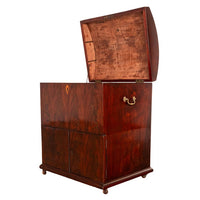Antique Georgian Mahogany Domed Top Wine Liquor Cellarette Cabinet Box 1780