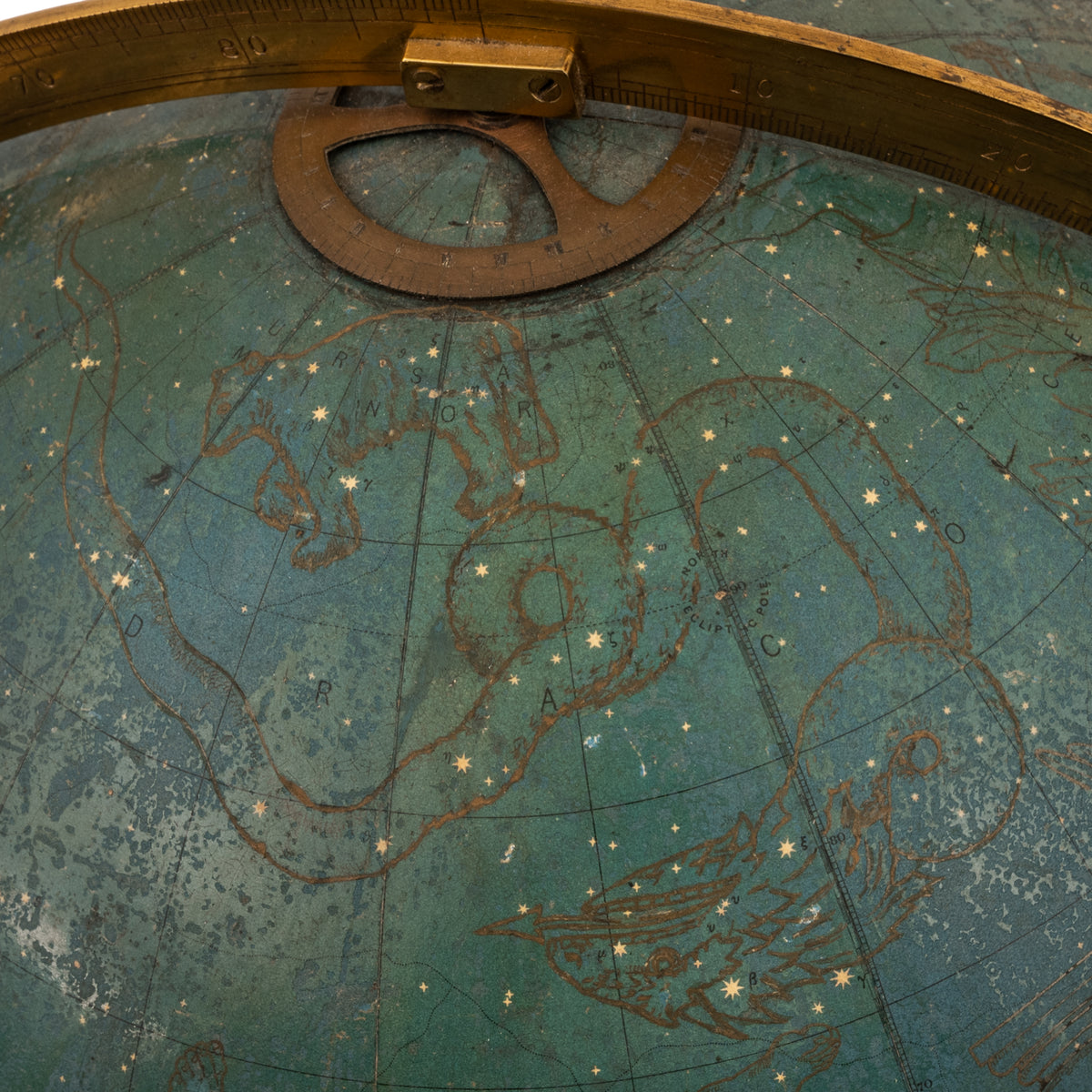 Antique 19th C. W & A K Johnston 18" Celestial Library Floor Globe on Stand London 1879