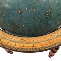 Antique 19th C. W & A K Johnston 18" Celestial Library Floor Globe on Stand London 1879