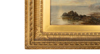 Antique Scottish Oil on Canvas Painting Tantallon Castle Ruin East Lothian Horatio McCulloch 1850