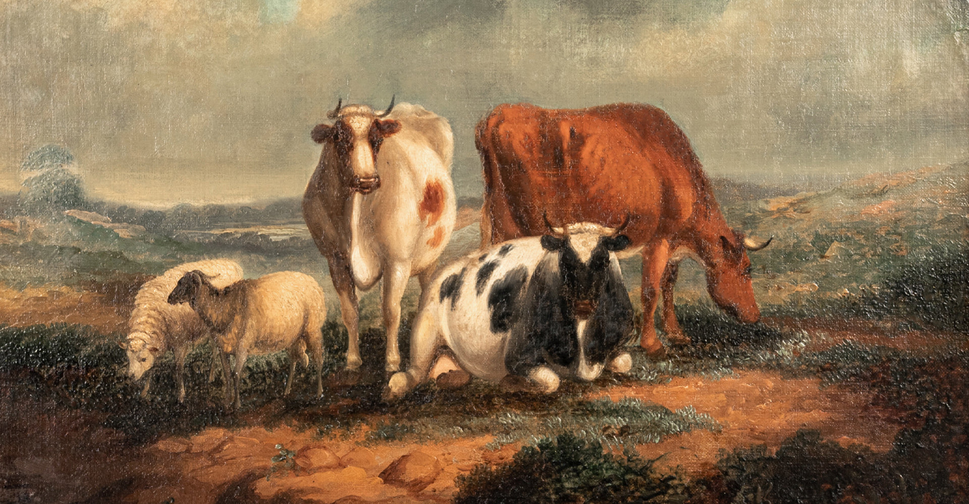 Thomas Sydney Cooper Cattle Painting Close
