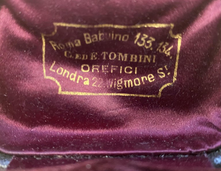 Antique 24 Karat Gold Egyptian Revival Scarab Pendant Brooch Cesare Tombini 1870