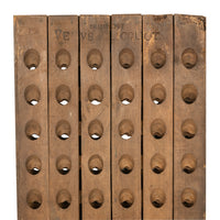 Antique French Veuve Clicquot Champagne Wine 120 Bottle Oak Riddling Rack 1869