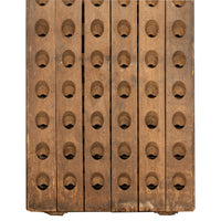 Antique French Veuve Clicquot Champagne Wine 120 Bottle Oak Riddling Rack 1869