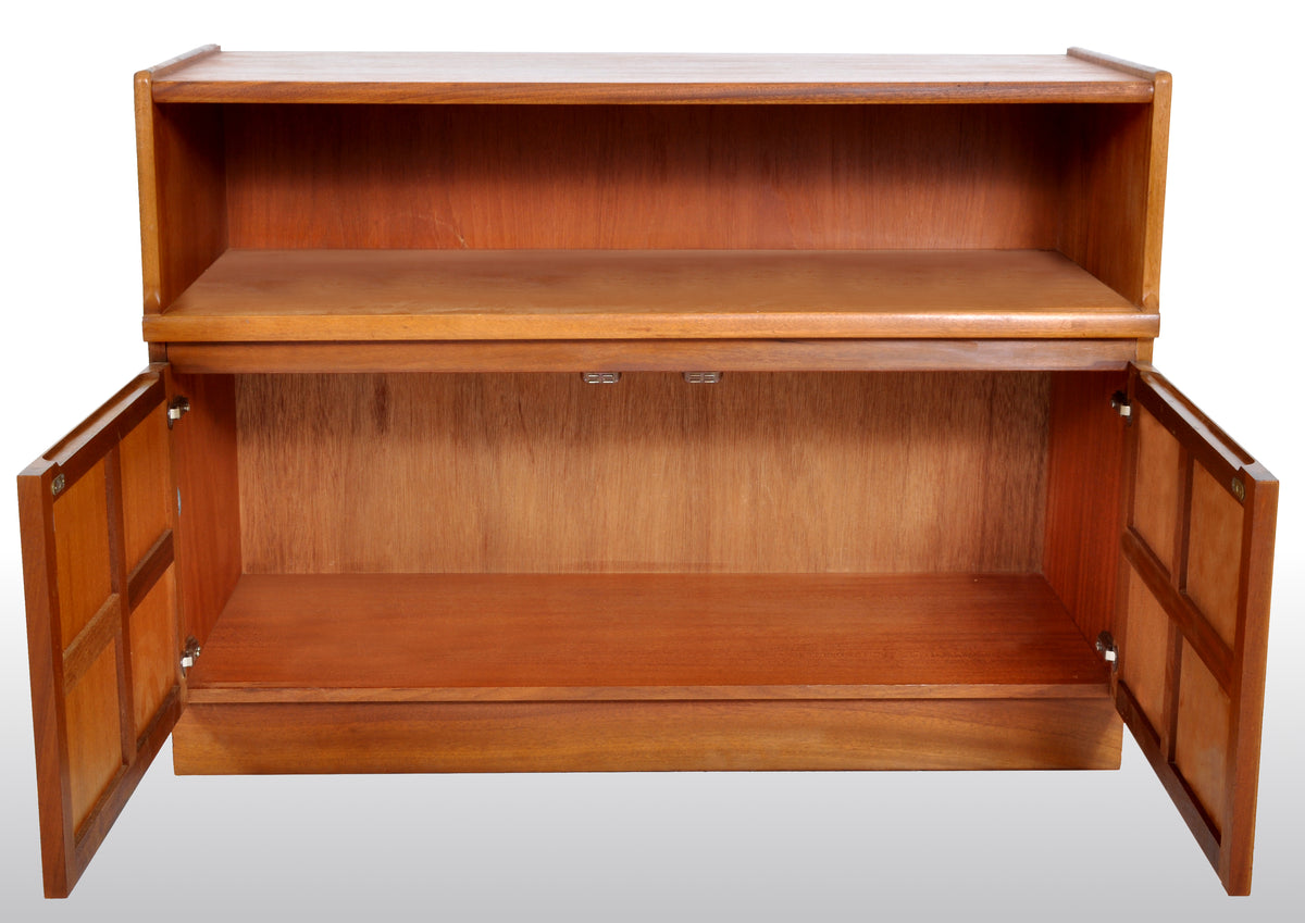 Mid-Century Modern Danish Style Media Cabinet in Teak by Nathan Furniture, 1960s