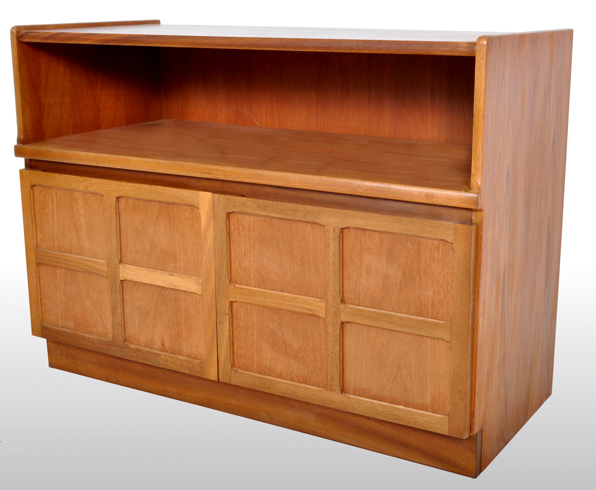 Mid-Century Modern Danish Style Media Cabinet in Teak by Nathan Furniture, 1960s