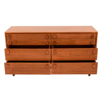 Mid-Century Modern 8 Drawer Teak Dresser Chest by Peter Liley for Meredew, 1969