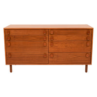 Mid-Century Modern 8 Drawer Teak Dresser Chest by Peter Liley for Meredew, 1969