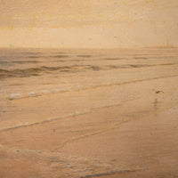 American Watercolor Atlantic City New Jersey Coast Beach Sunset Signed Dated 1875