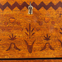 Antique Pair Regency Sheraton Marquetry Inlaid Mahogany Demi Lune Cabinets 1900