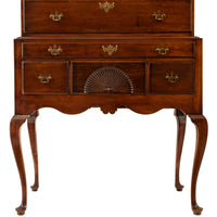 Antique American Mahogany Highboy Chest on Stand Salem Massachusetts, 1760