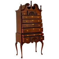 Antique American Mahogany Highboy Chest on Stand Salem Massachusetts, 1760