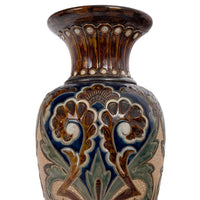 Large Antique Aesthetic Movement Doulton Lambeth Stoneware Vase Margaret Aitken