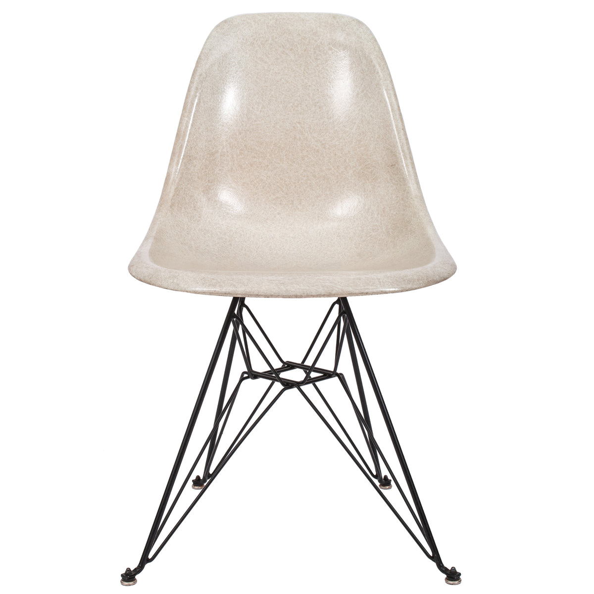 Set 8 Mid-Century Modern Eames Modernica Shell Dining Chairs Eiffel Tower Base