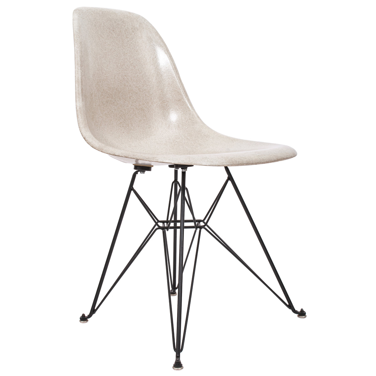 Set 8 Mid-Century Modern Eames Modernica Shell Dining Chairs Eiffel Tower Base