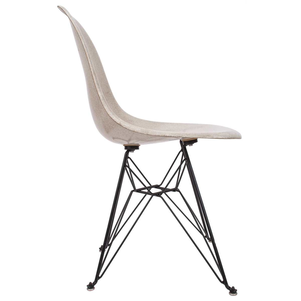 Set 8 Mid-Century Modern Eames Modernica Shell Dining Chairs Eiffel Tower Base