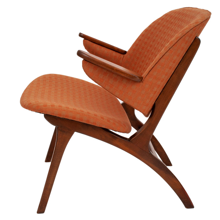 Original Mid-Century Modern Arm Chair by Edward Matthes for N A Jorgenson 1950's