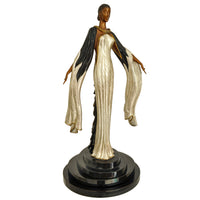 Art Deco "Fire Leaves" Bronze Female Statue Sculpture Limited Edition Erté