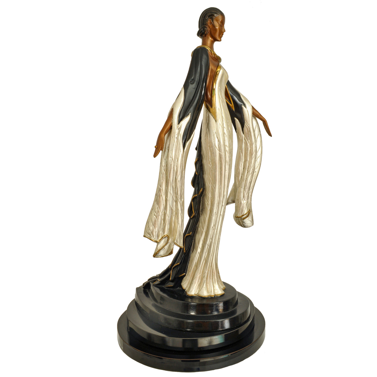 Art Deco "Fire Leaves" Bronze Female Statue Sculpture Limited Edition Erté