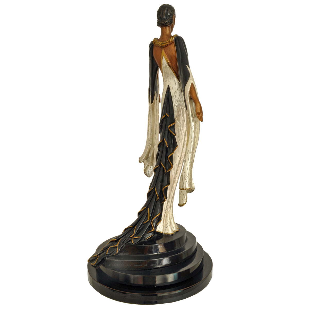 Art Deco "Fire Leaves" Bronze Female Statue Sculpture Limited Edition Erté