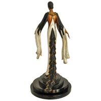 Art Deco "Fire Leaves" Bronze Female Statue Sculpture Limited Edition Erté