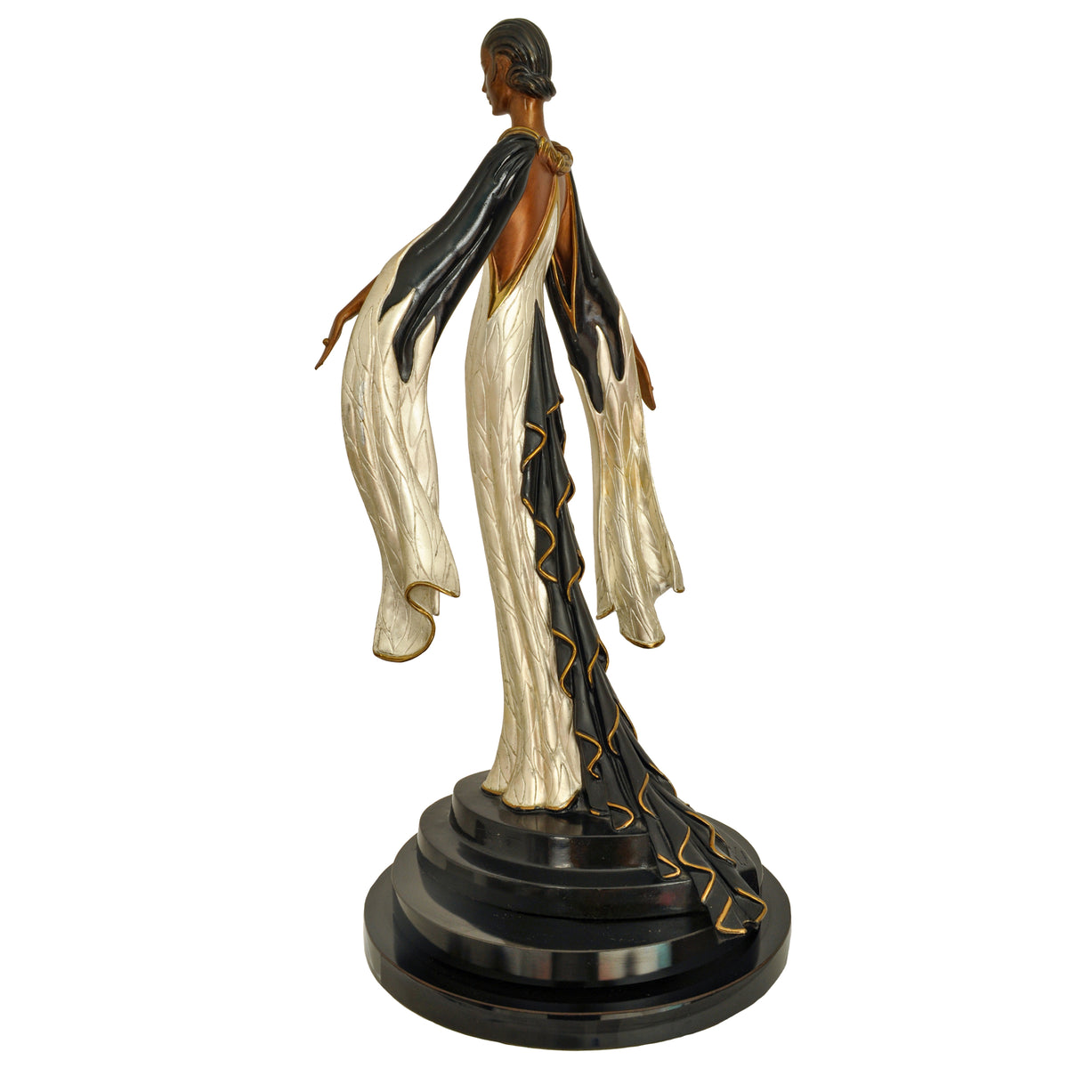 Art Deco "Fire Leaves" Bronze Female Statue Sculpture Limited Edition Erté