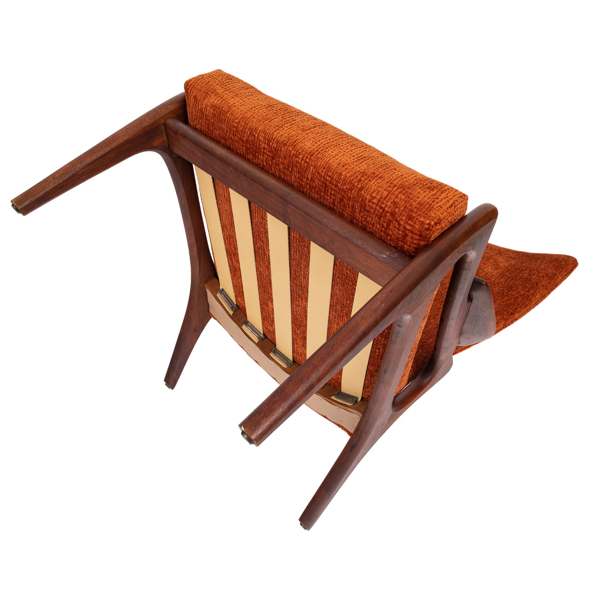 Adrian Pearsall Mid Century Modern Walnut Lounge Armchair Craft Associates, 1960