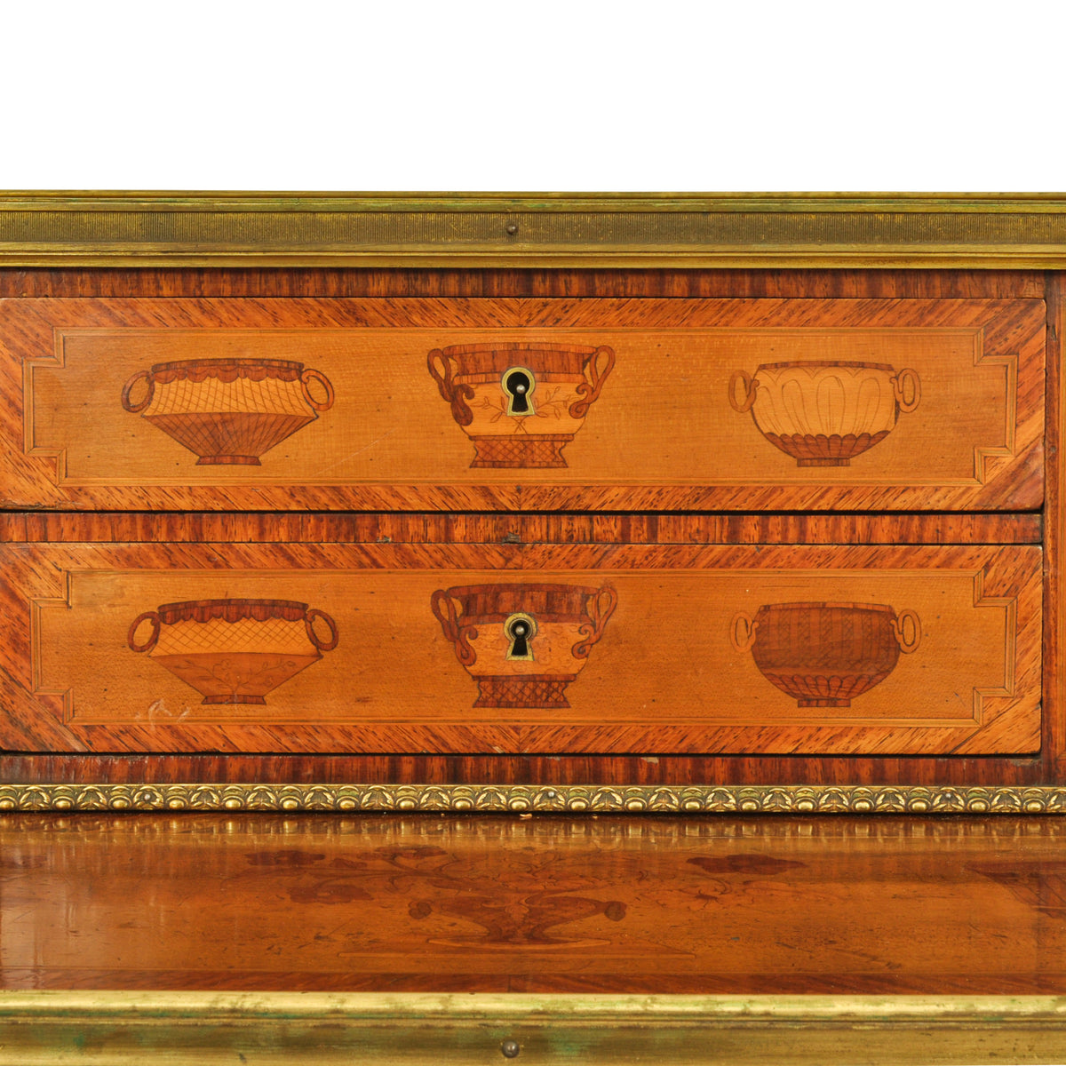 Antique Louis XV Ormolu Marquetry Bonheur Du Jour Desk Roger Vandercruse 1780