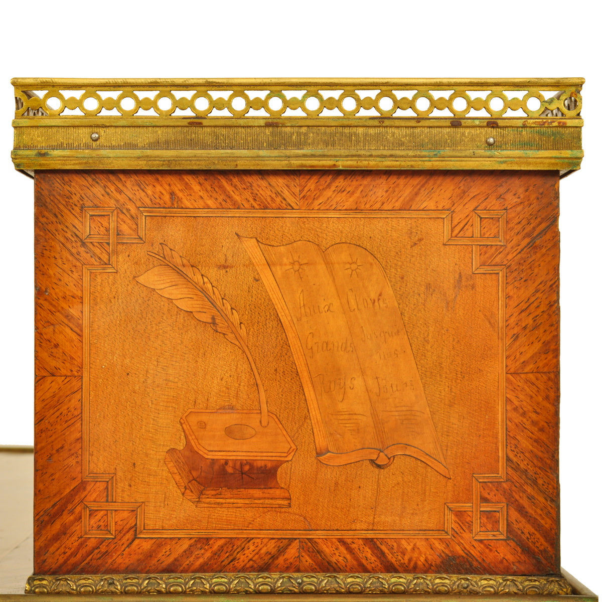Antique Louis XV Ormolu Marquetry Bonheur Du Jour Desk Roger Vandercruse 1780