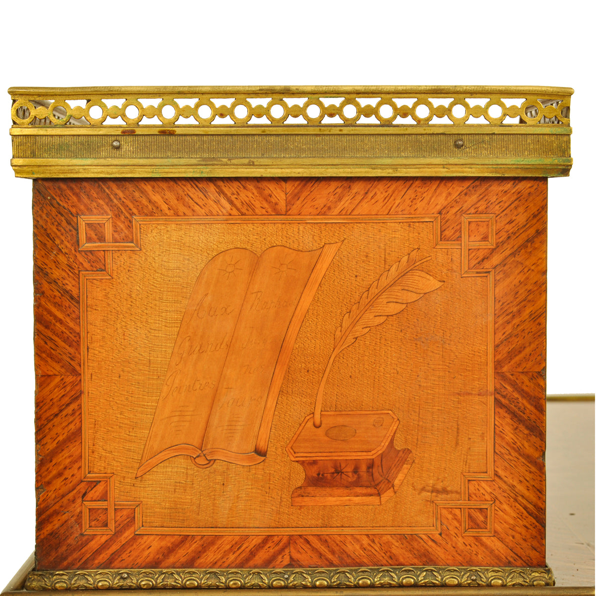 Antique Louis XV Ormolu Marquetry Bonheur Du Jour Desk Roger Vandercruse 1780