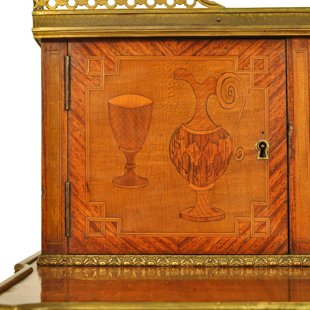 Antique Louis XV Ormolu Marquetry Bonheur Du Jour Desk Roger Vandercruse 1780