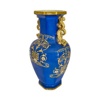 Large Antique English Morley & Ashworth 'Mason's' Ironstone Pottery Angel Vase, 1862